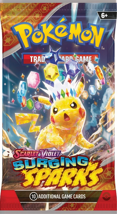 Pokemon Scarlet & Violet  Surging Sparks Single Booster Pack (Limit 6) | Game Master's Emporium (The New GME)