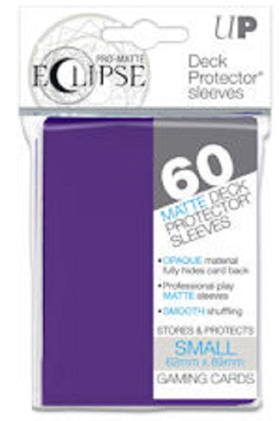 Eclipse Deck Protector Purple Matte Card Sleeves 60 Small Size | Game Master's Emporium (The New GME)