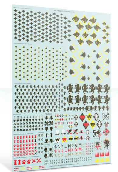 Space Wolves Transfer Sheet | Game Master's Emporium (The New GME)