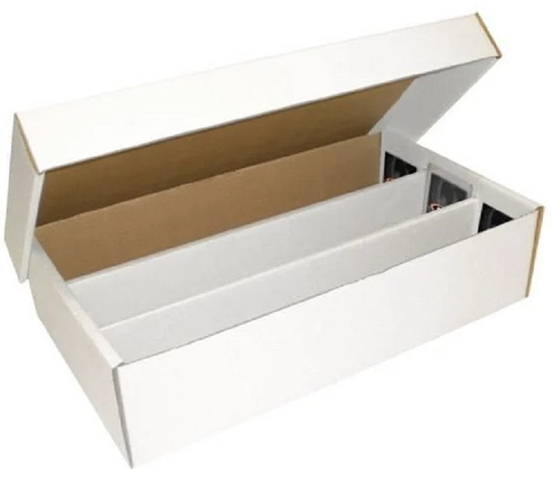 3000 count CARDBOARD "3 Row" CARD BOX | Game Master's Emporium (The New GME)