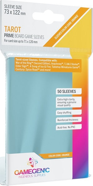 Game Genic 50 Tarot Sized Board Game Sleeves 73mm x 122mm | Game Master's Emporium (The New GME)