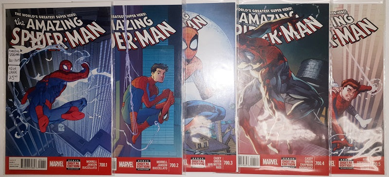 Amazing Spider-Man 700.1 to 700.5 High Grade Set | Game Master's Emporium (The New GME)