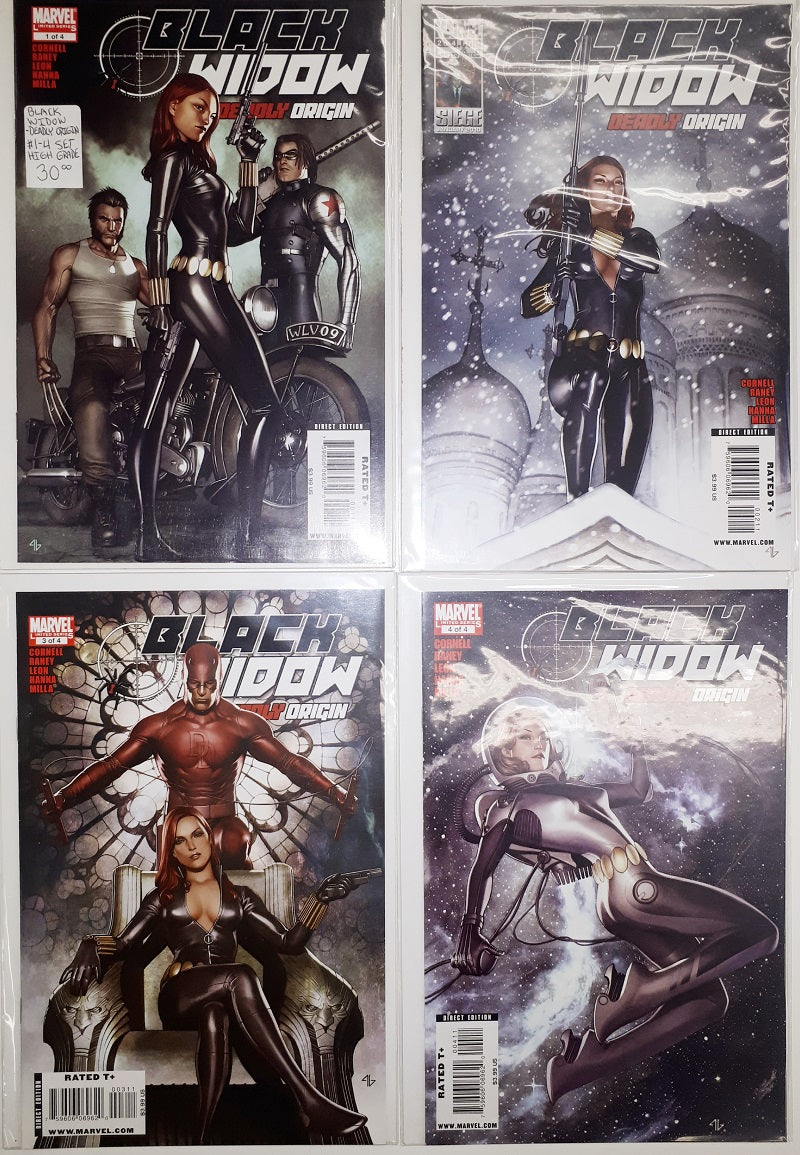 Black Widow Deadly Origin #1 to #4 High Grade Set | Game Master's Emporium (The New GME)