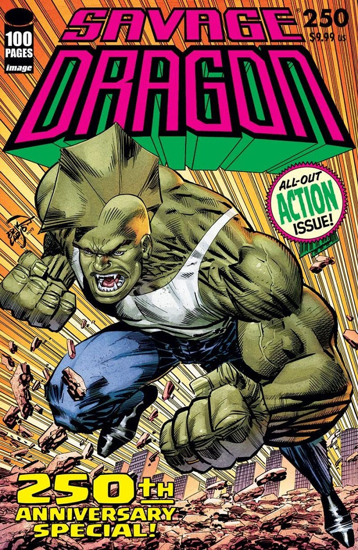 SAVAGE DRAGON #250 CVR E YOUNG (MR) | Game Master's Emporium (The New GME)