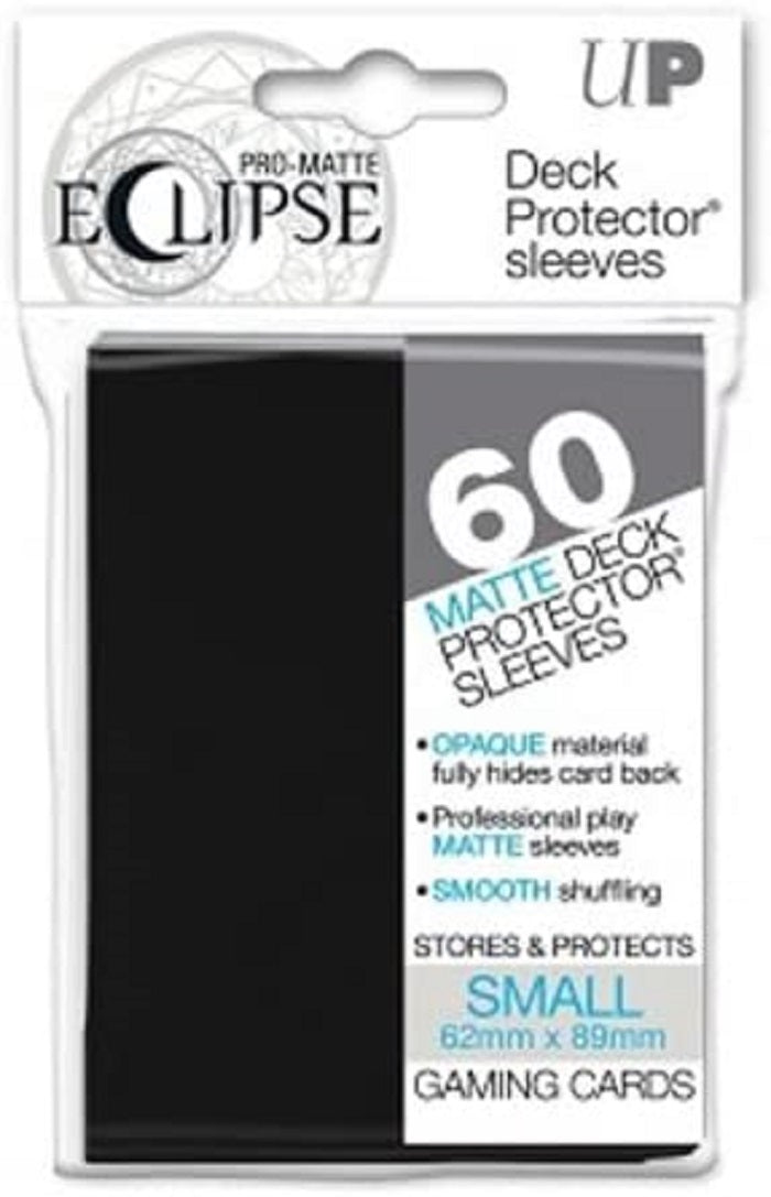 Eclipse Deck Protector Black Matte Card Sleeves 60 Small Size | Game Master's Emporium (The New GME)