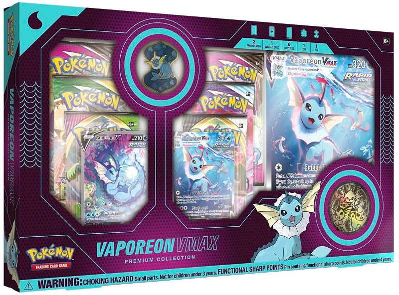 Pokemon  Vaporeon VMax Premium Collection | Game Master's Emporium (The New GME)