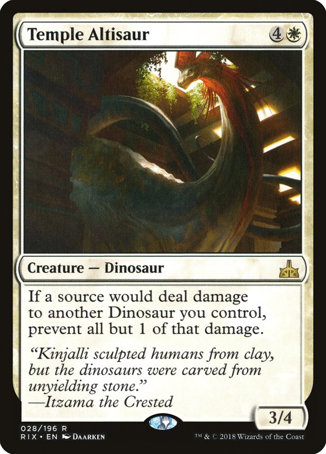 Temple Altisaur [Rivals of Ixalan] | Game Master's Emporium (The New GME)
