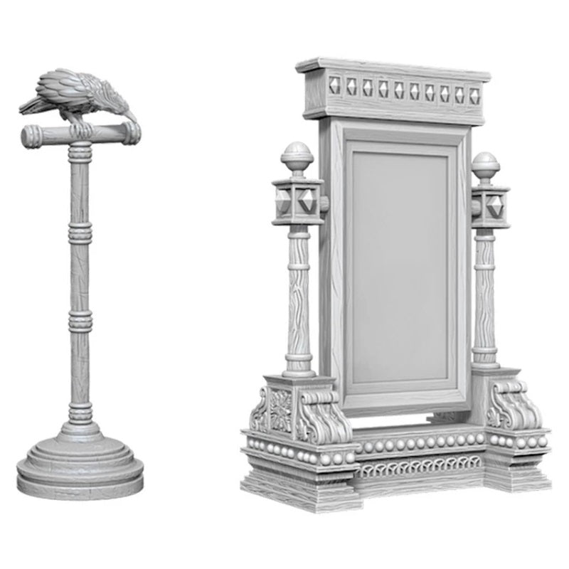 D&D Mini Mirror & Bird on Stand | Game Master's Emporium (The New GME)