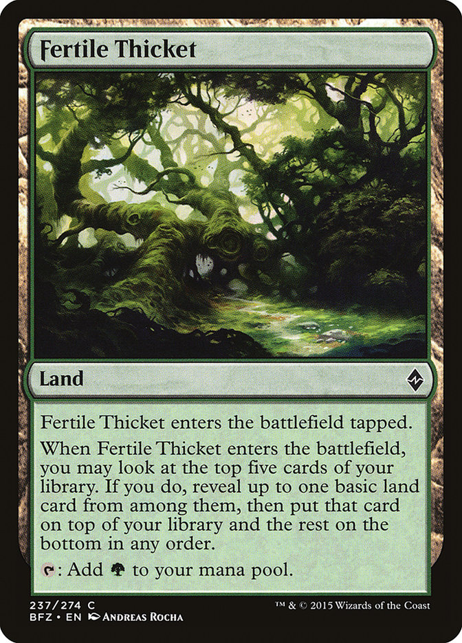 Fertile Thicket [Battle for Zendikar] | Game Master's Emporium (The New GME)