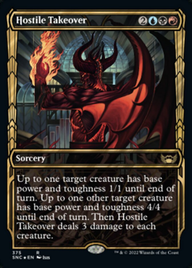 Hostile Takeover (Showcase Golden Age Gilded Foil) [Streets of New Capenna] | Game Master's Emporium (The New GME)