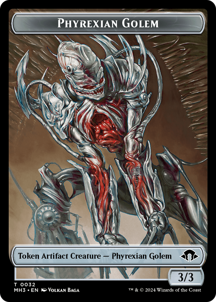 Phyrexian Golem Token [Modern Horizons 3 Tokens] | Game Master's Emporium (The New GME)