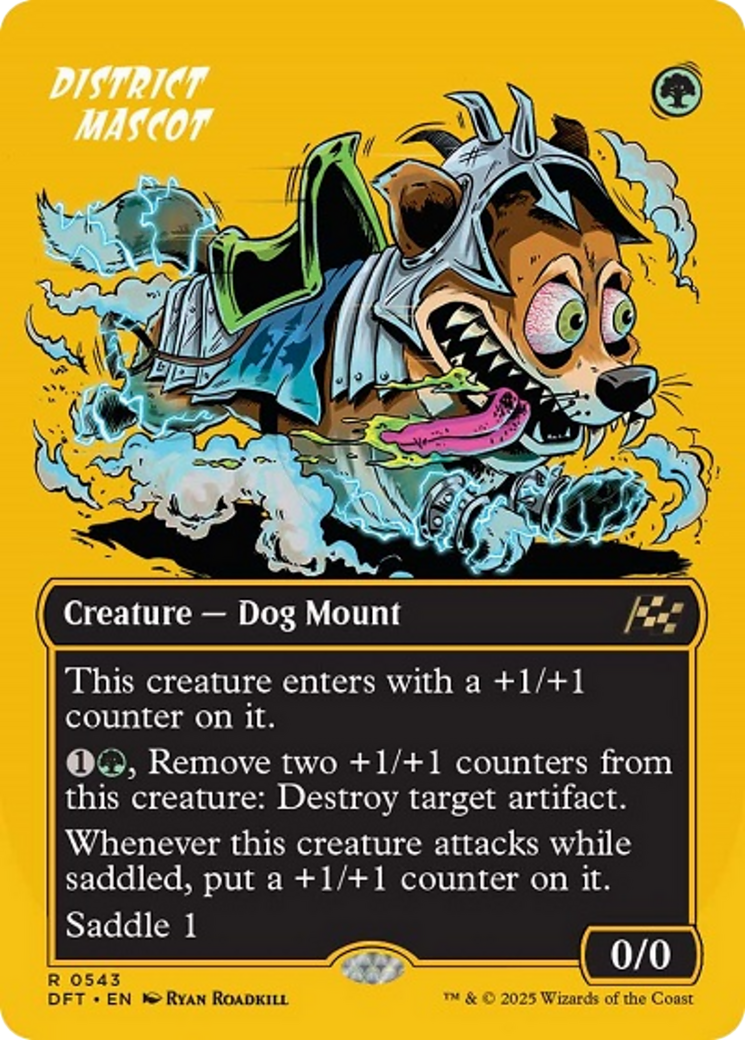 District Mascot (Borderless) (First-Place Foil) [Aetherdrift] | Game Master's Emporium (The New GME)