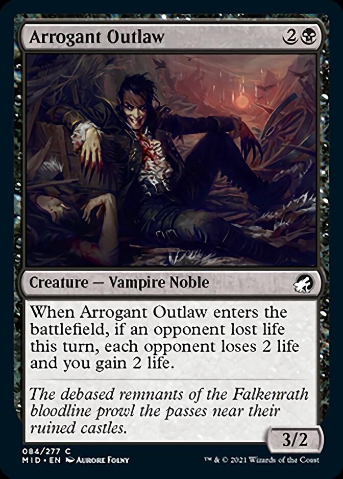 Arrogant Outlaw [Innistrad: Midnight Hunt] | Game Master's Emporium (The New GME)