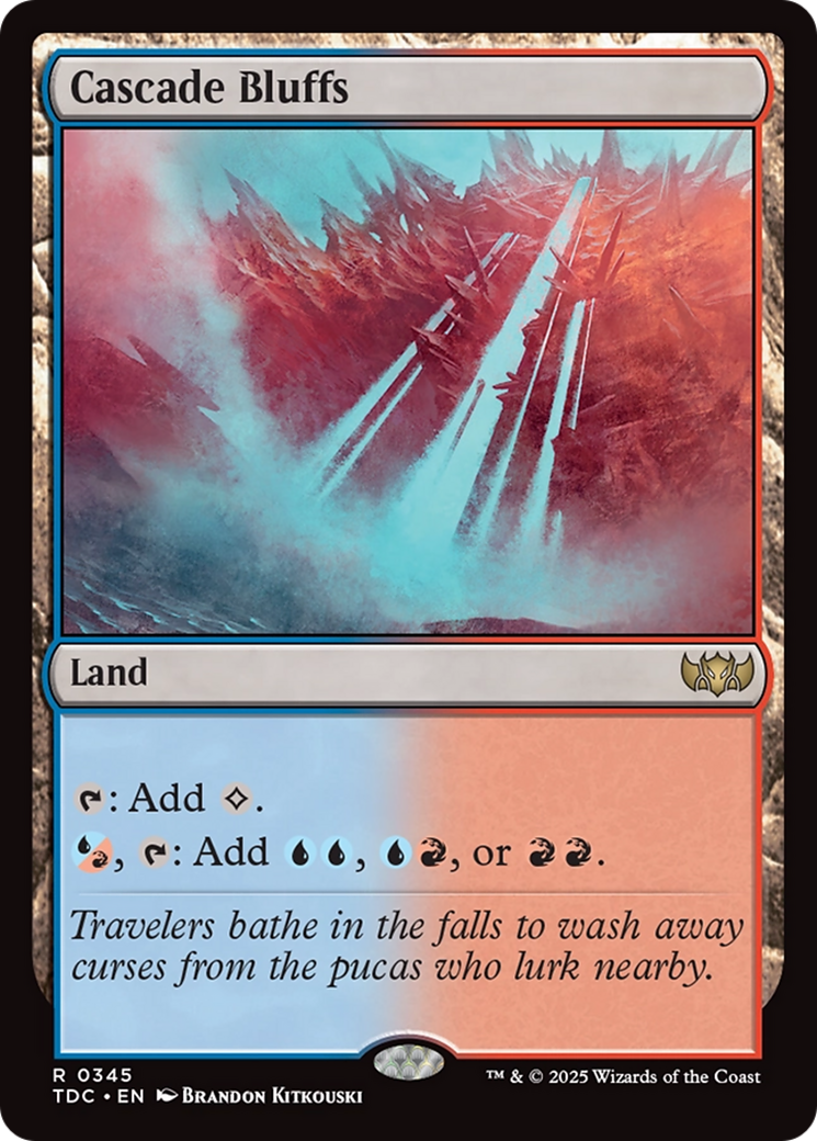 Cascade Bluffs [Tarkir: Dragonstorm Commander] | Game Master's Emporium (The New GME)