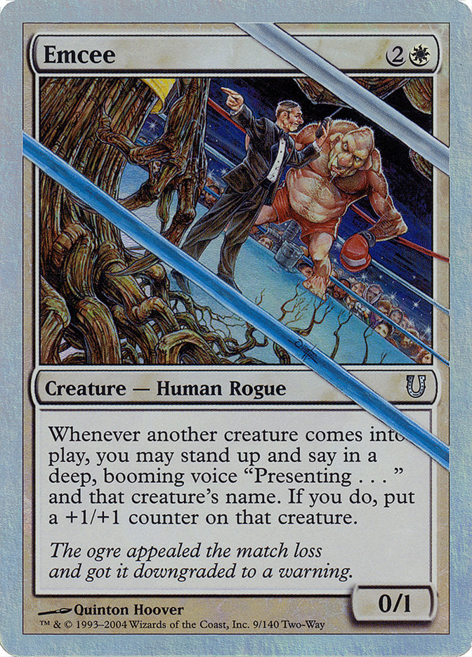 Emcee (Alternate Foil) [Unhinged] | Game Master's Emporium (The New GME)