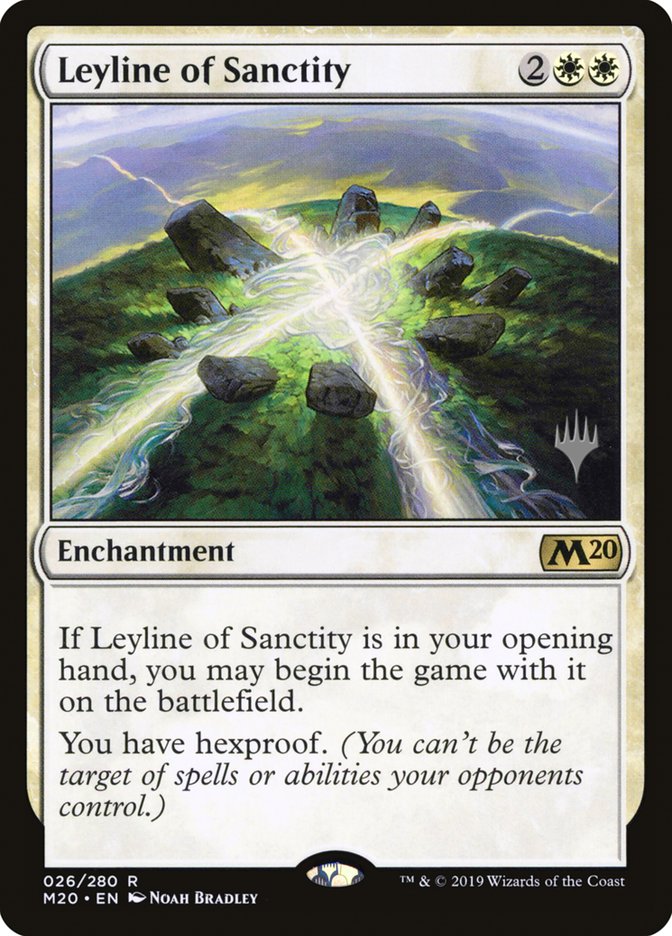 Leyline of Sanctity (Promo Pack) [Core Set 2020 Promos] | Game Master's Emporium (The New GME)