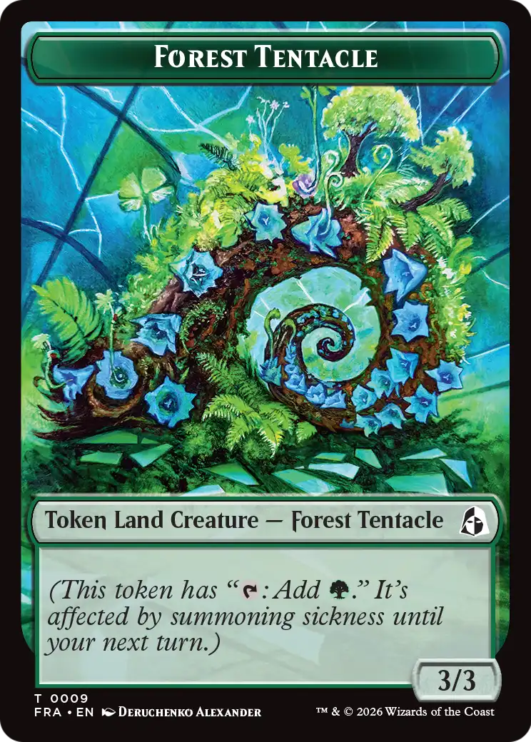 Dragon // Forest Tentacle Double-Sided Token [Reality Fracture Tokens] | Game Master's Emporium (The New GME)
