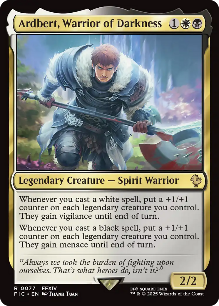Ardbert, Warrior of Darkness [FINAL FANTASY Commander] | Game Master's Emporium (The New GME)