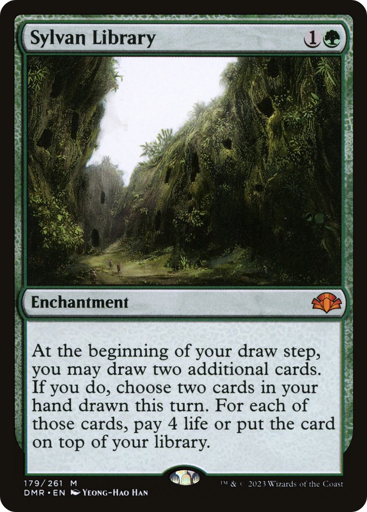 Sylvan Library [Dominaria Remastered] | Game Master's Emporium (The New GME)