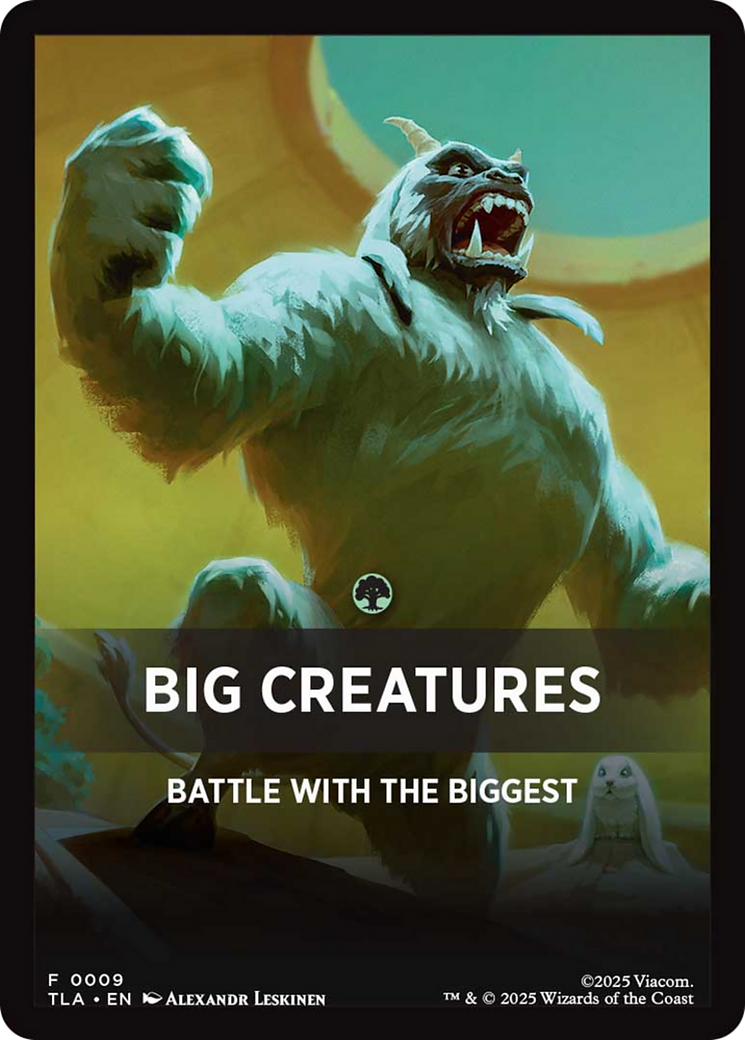 Big Creatures Theme Card [Avatar: The Last Airbender] | Game Master's Emporium (The New GME)