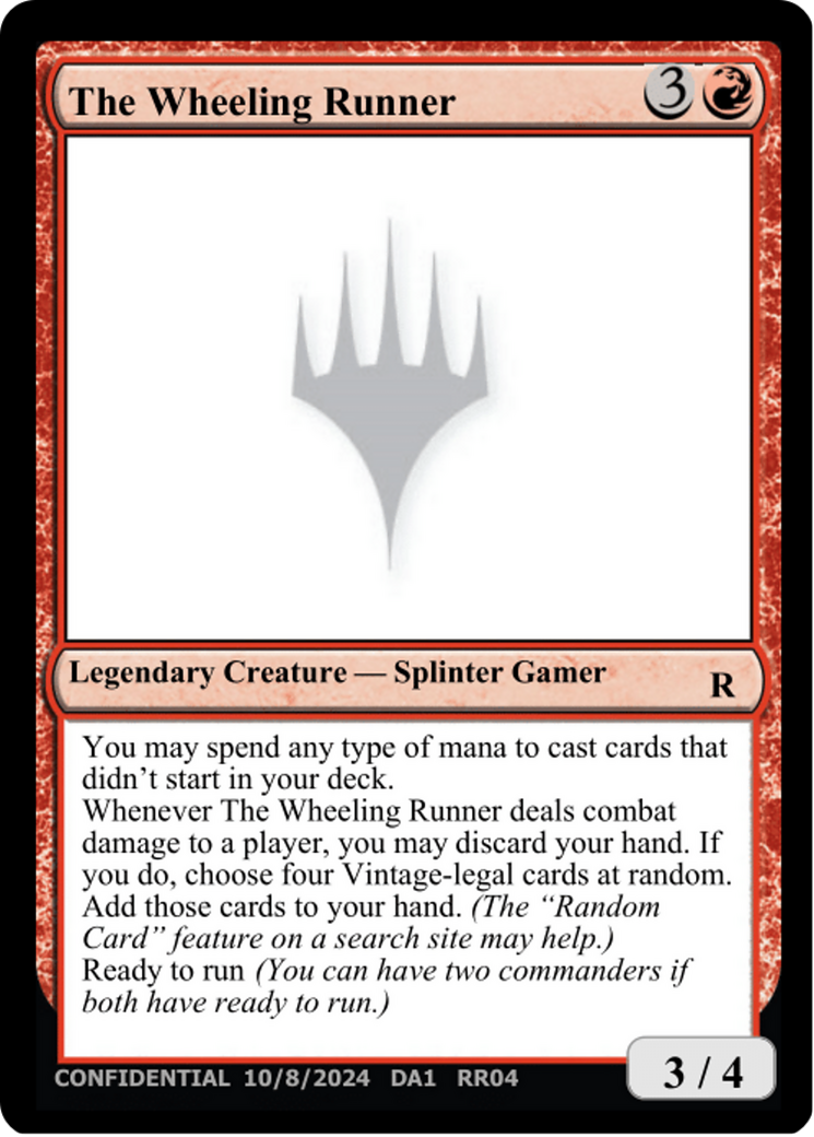 The Wheeling Runner [Unknown Event] | Game Master's Emporium (The New GME)