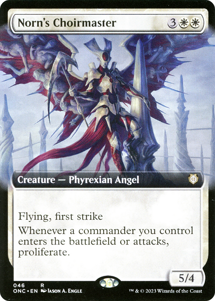 Norn's Choirmaster (Extended Art) [Phyrexia: All Will Be One Commander] | Game Master's Emporium (The New GME)