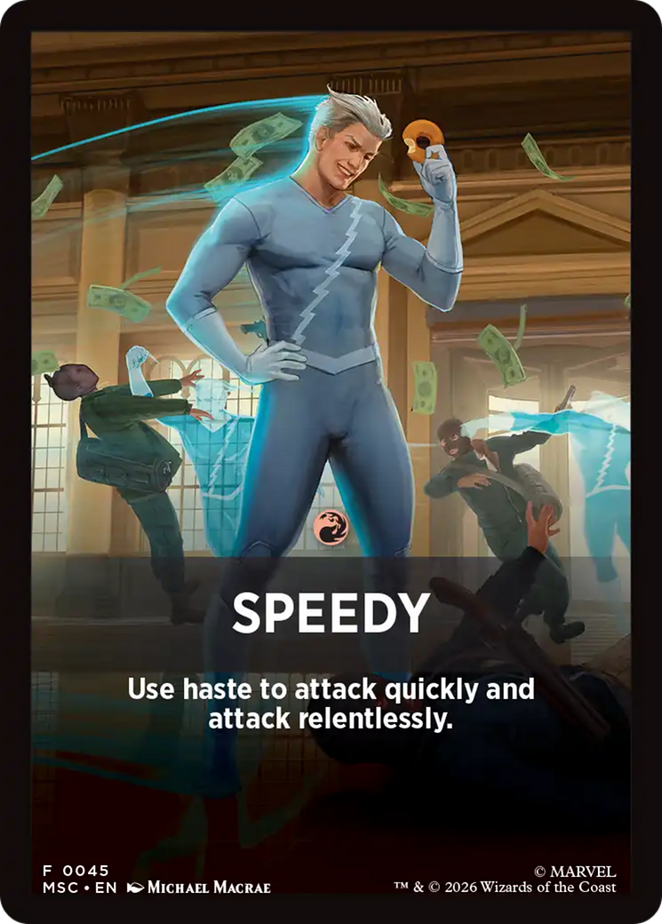 Speedy Theme Card [Marvel Super Heroes Commander] | Game Master's Emporium (The New GME)