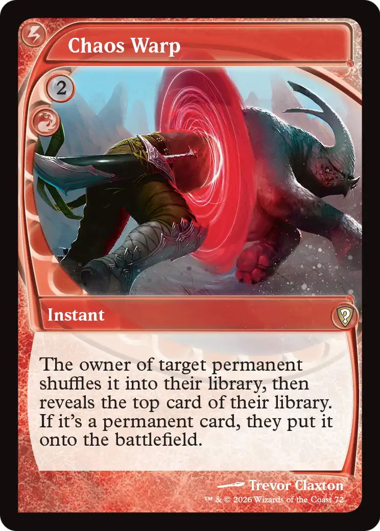 Chaos Warp (Future Sight) [Mystery Booster: Commander Edition] | Game Master's Emporium (The New GME)