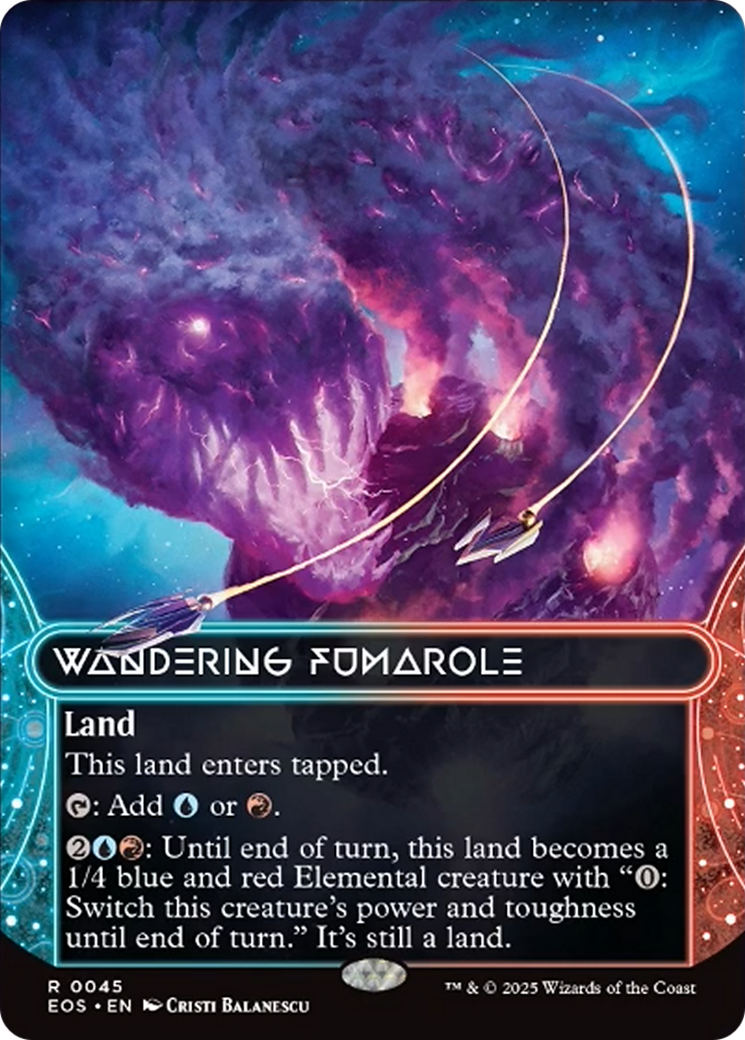 Wandering Fumarole (0045) (Borderless) [Edge of Eternities: Stellar Sights] | Game Master's Emporium (The New GME)