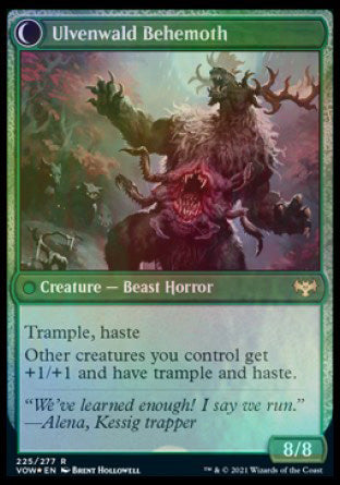 Ulvenwald Oddity // Ulvenwald Behemoth [Innistrad: Crimson Vow Prerelease Promos] | Game Master's Emporium (The New GME)