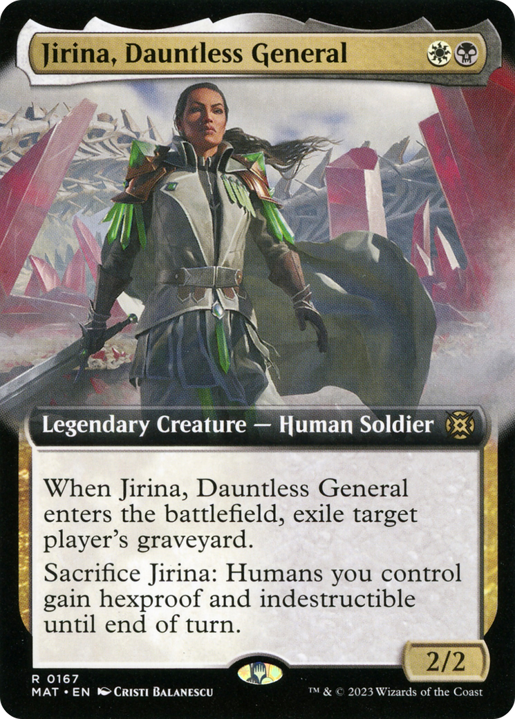 Jirina, Dauntless General (Extended Art) [March of the Machine: The Aftermath] | Game Master's Emporium (The New GME)