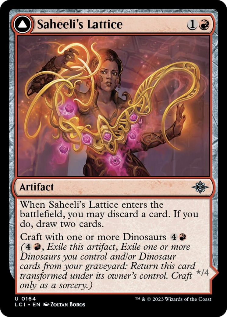 Saheeli's Lattice // Mastercraft Raptor [The Lost Caverns of Ixalan] | Game Master's Emporium (The New GME)