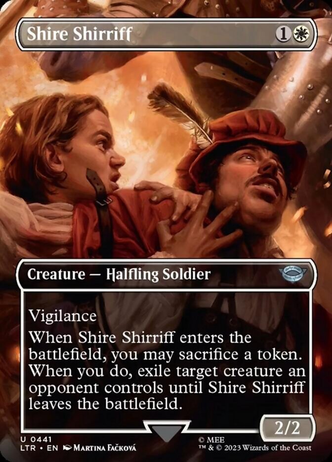 Shire Shirriff (Borderless Alternate Art) [The Lord of the Rings: Tales of Middle-Earth] | Game Master's Emporium (The New GME)
