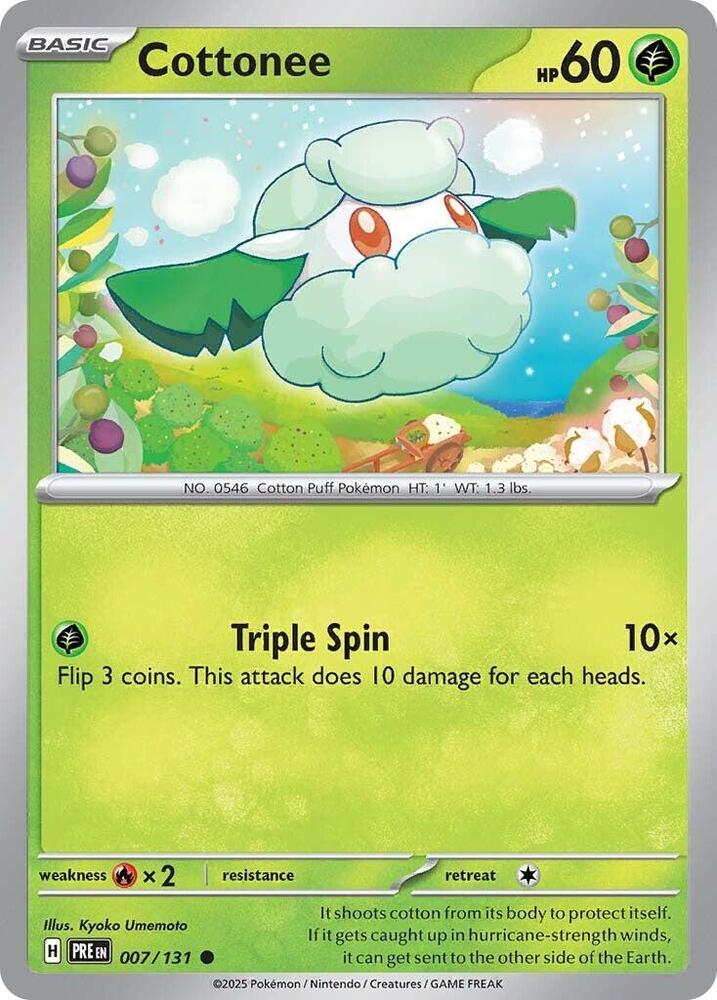 Cottonee (007/131) [Scarlet & Violet: Prismatic Evolutions] | Game Master's Emporium (The New GME)