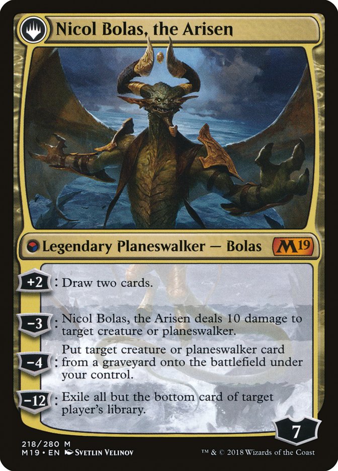 Nicol Bolas, the Ravager // Nicol Bolas, the Arisen [Core Set 2019] | Game Master's Emporium (The New GME)