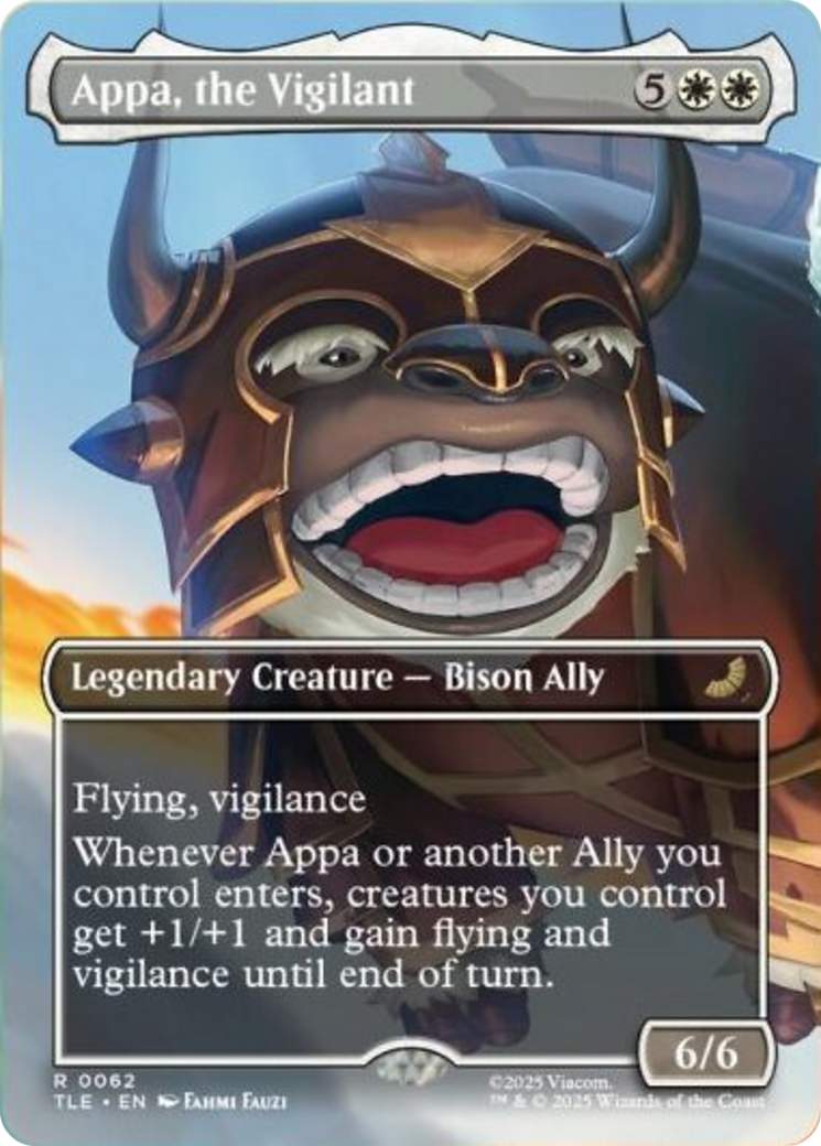 Appa, the Vigilant (Borderless) [Avatar: The Last Airbender: Eternal-Legal] | Game Master's Emporium (The New GME)