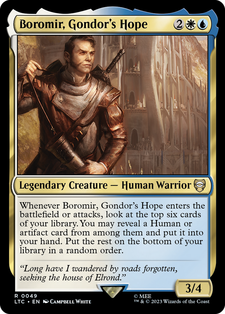 Boromir, Gondor's Hope [The Lord of the Rings: Tales of Middle-Earth Commander] | Game Master's Emporium (The New GME)
