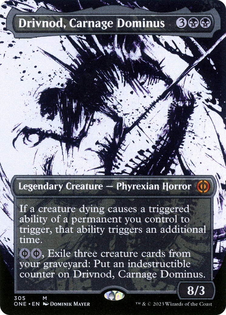 Drivnod, Carnage Dominus (Borderless Ichor) [Phyrexia: All Will Be One] | Game Master's Emporium (The New GME)