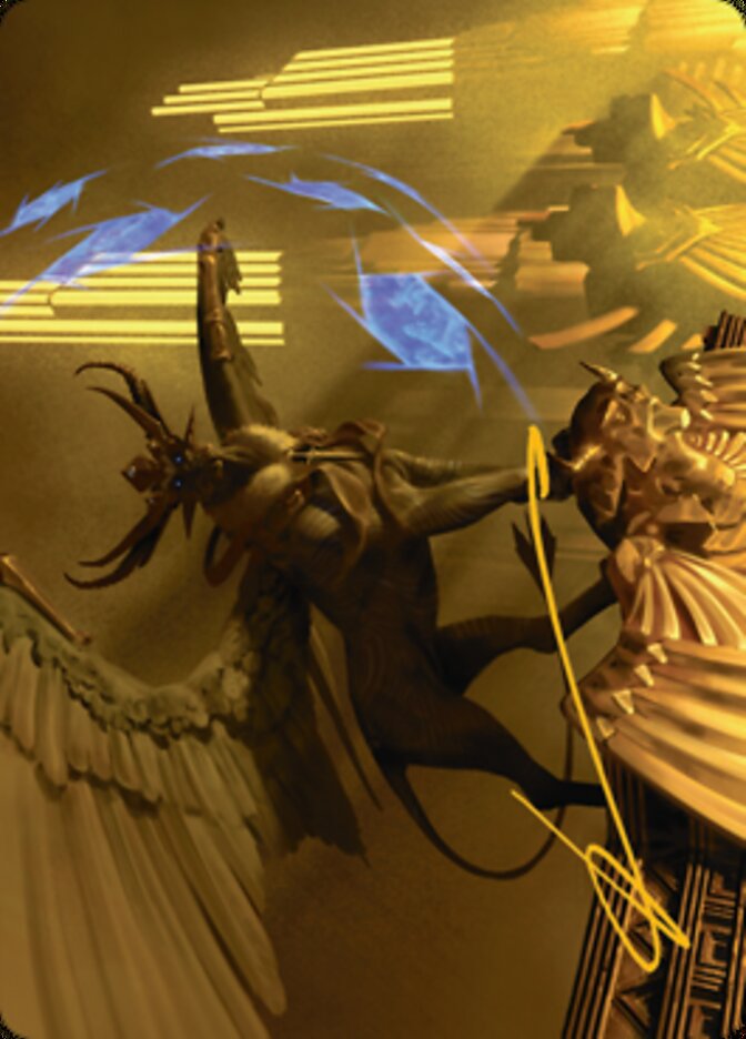 Raffine, Scheming Seer Art Card (Gold-Stamped Signature) [Streets of New Capenna Art Series] | Game Master's Emporium (The New GME)