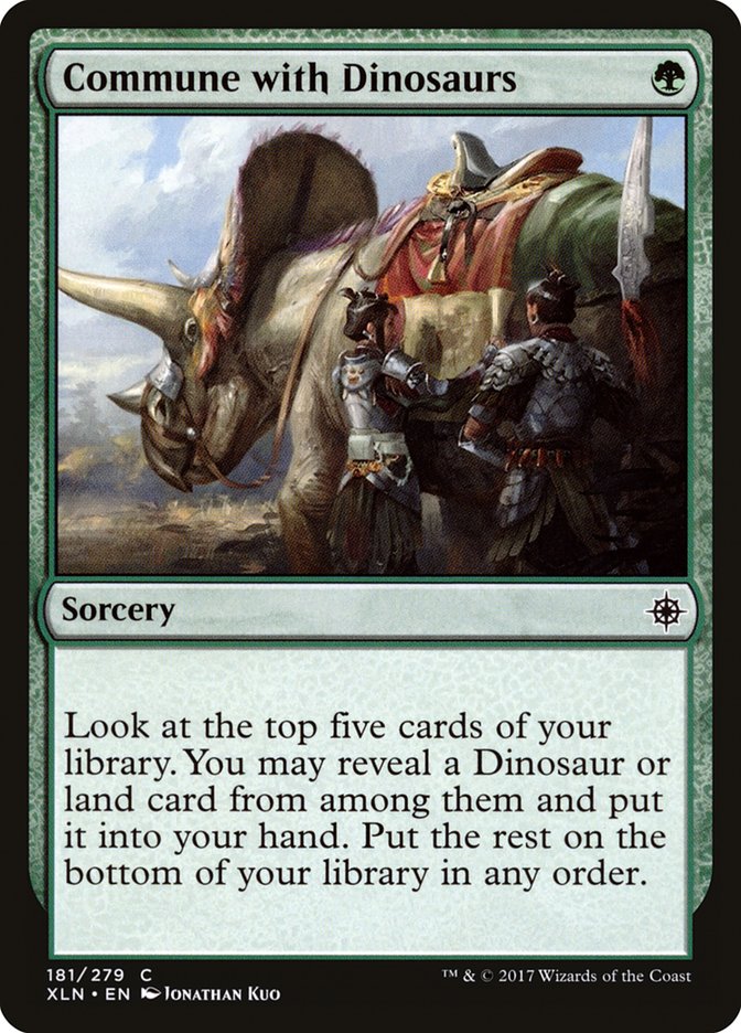 Commune with Dinosaurs [Ixalan] | Game Master's Emporium (The New GME)