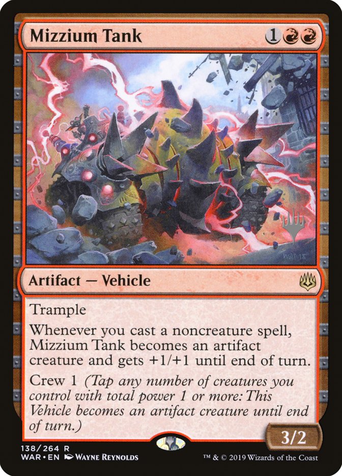 Mizzium Tank (Promo Pack) [War of the Spark Promos] | Game Master's Emporium (The New GME)