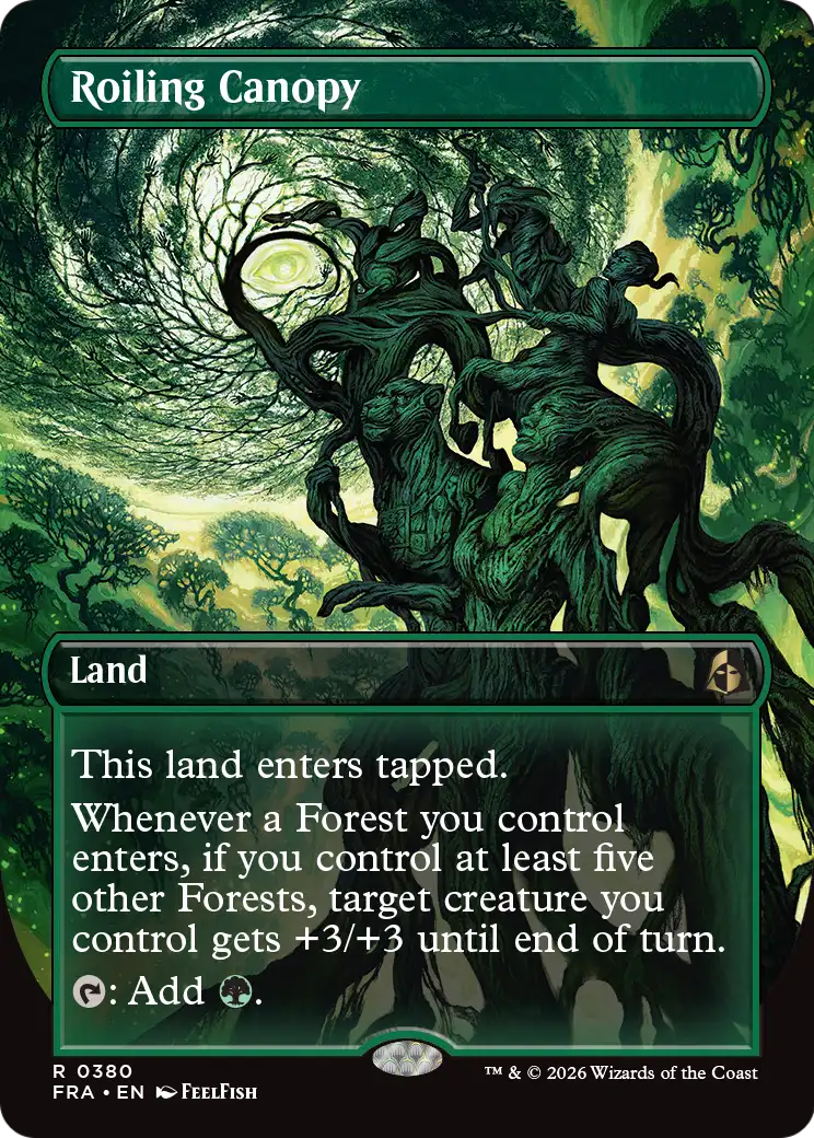 Roiling Canopy (Borderless) [Reality Fracture] | Game Master's Emporium (The New GME)