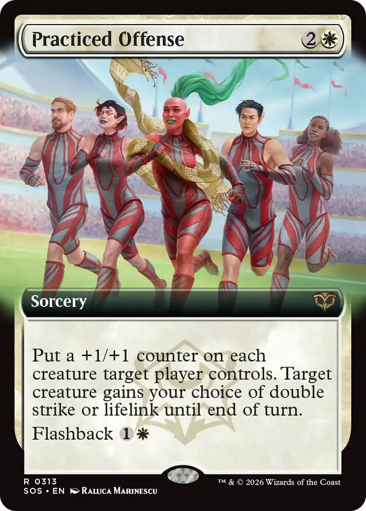 Practiced Offense (Extended Art) [Secrets of Strixhaven] | Game Master's Emporium (The New GME)
