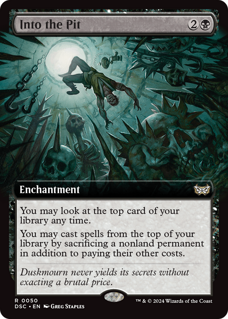 Into the Pit (Extended Art) [Duskmourn: House of Horror Commander] | Game Master's Emporium (The New GME)