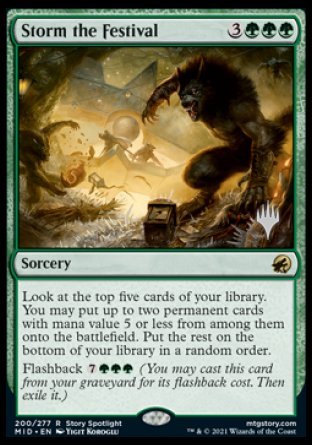 Storm the Festival (Promo Pack) [Innistrad: Midnight Hunt Promos] | Game Master's Emporium (The New GME)