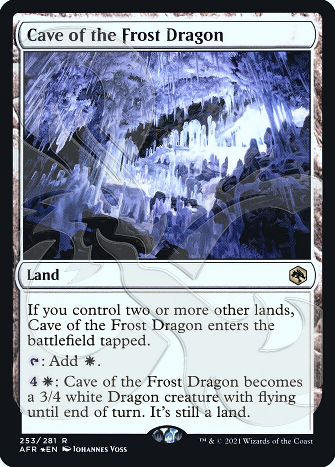 Cave of the Frost Dragon (Ampersand Promo) [Dungeons & Dragons: Adventures in the Forgotten Realms Promos] | Game Master's Emporium (The New GME)