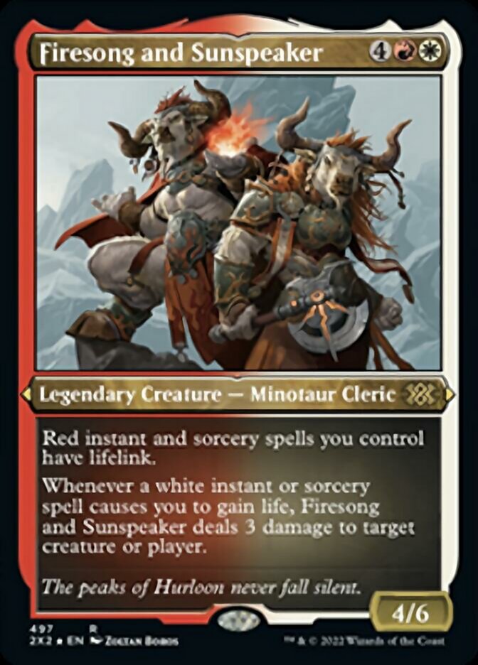 Firesong and Sunspeaker (Foil Etched) [Double Masters 2022] | Game Master's Emporium (The New GME)