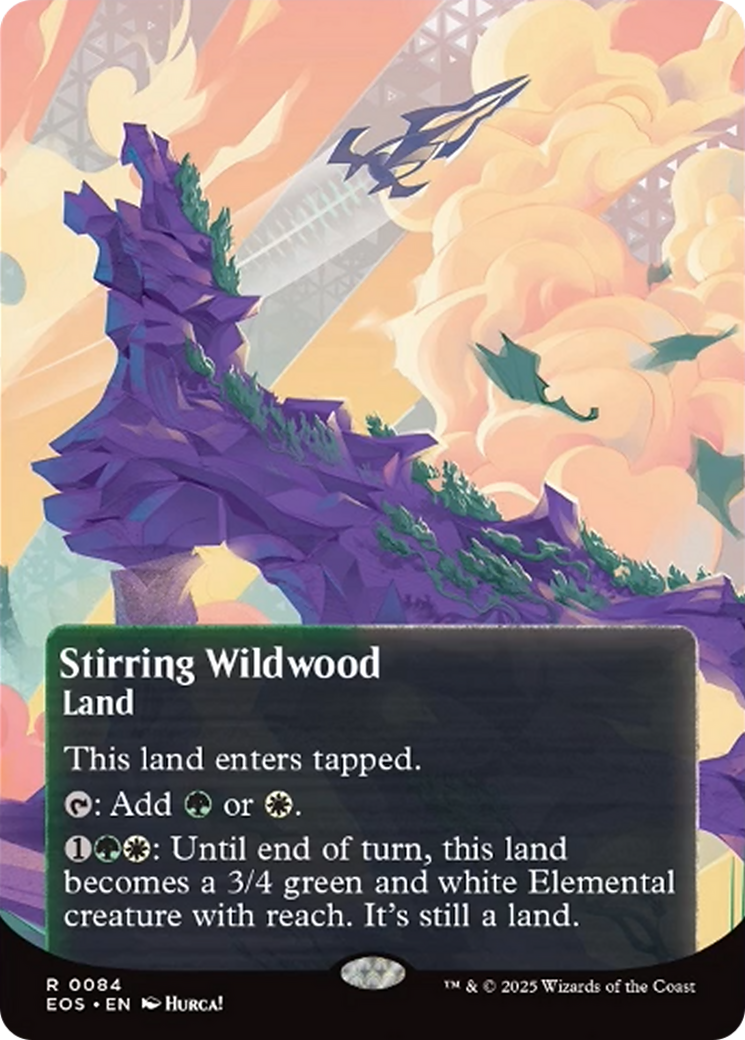 Stirring Wildwood (0084) (Borderless) [Edge of Eternities: Stellar Sights] | Game Master's Emporium (The New GME)