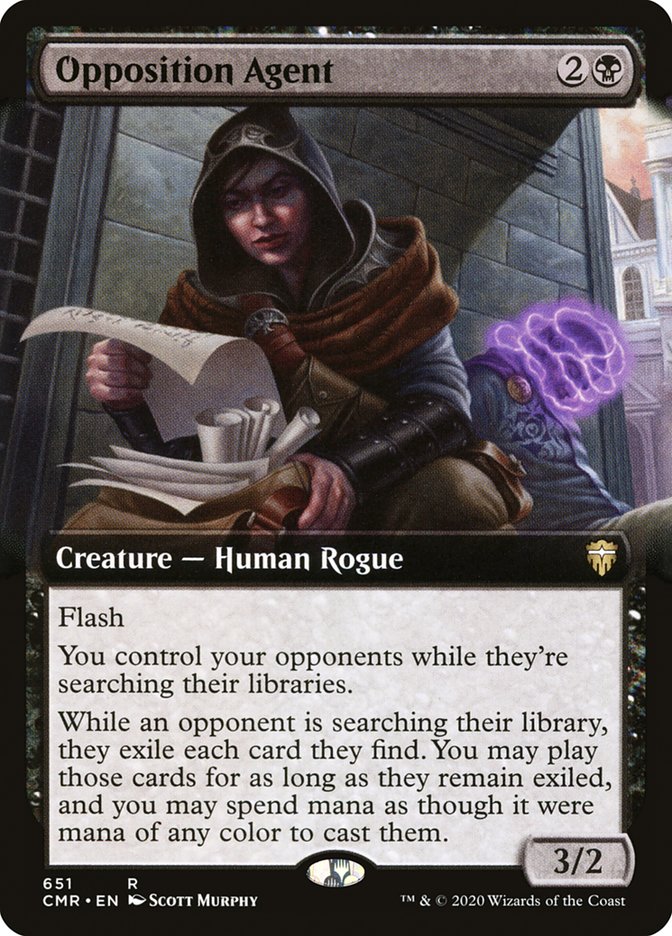 Opposition Agent (Extended Art) [Commander Legends] | Game Master's Emporium (The New GME)