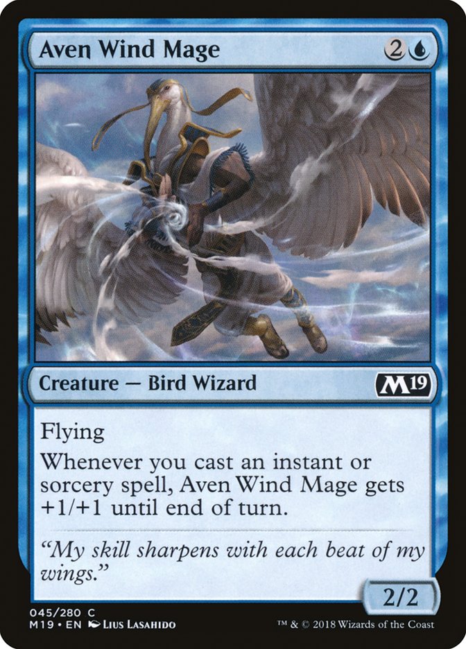 Aven Wind Mage [Core Set 2019] | Game Master's Emporium (The New GME)